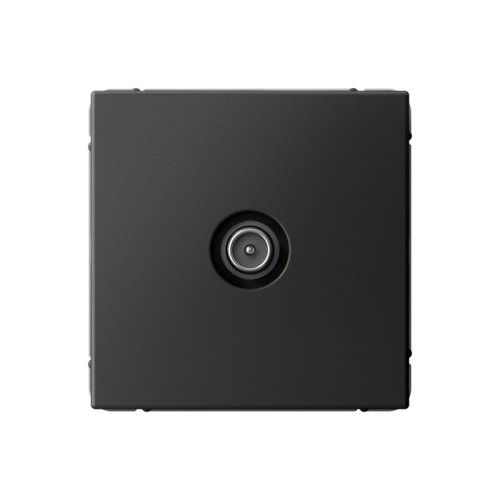 Розетка TV Проходная без рамки Systeme Electric ArtGallery  1-м. базальт картинка